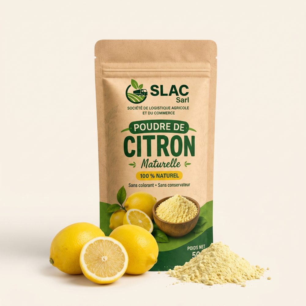 Poudre de citron naturelle 50g SLAC SARL