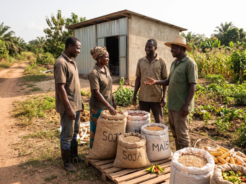 Producteurs partenaires de SLAC SARL au Bénin